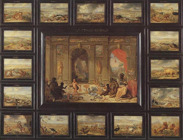 Jan Van Kessel the Younger Gemalde Der Erdteil Afika oil painting picture